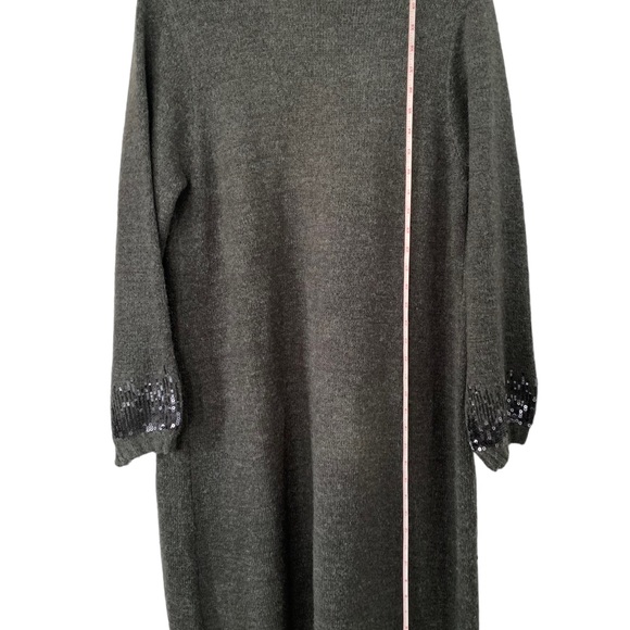 Torrid Cardigan Duster Open Front Gray Long Sweater with Pockets Size 0 L 12 - Picture 6 of 7